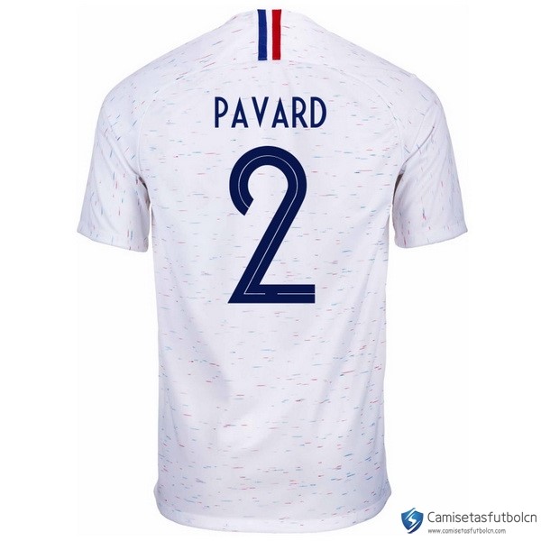 Camiseta Seleccion Francia Segunda equipo Pavard 2018 Blanco